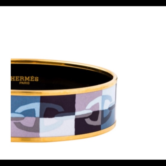 NWOT Authentic Hermes Wide enamel bracelet - Picture 2 of 8